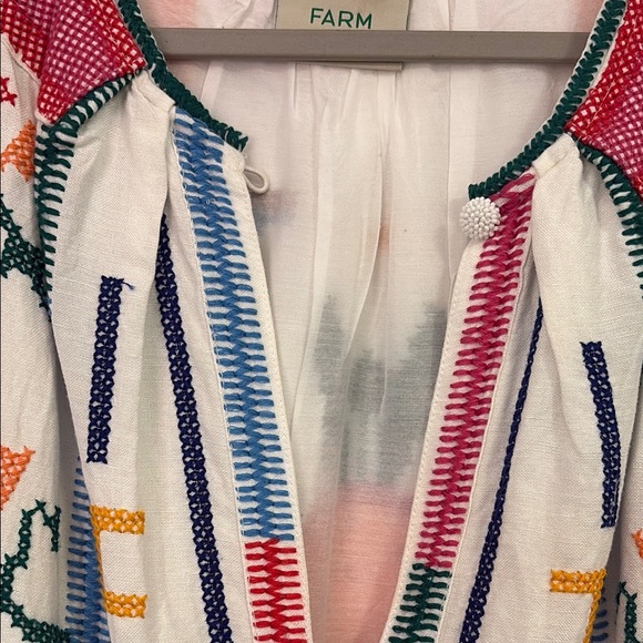 Farm Rio Embroidered Midi Dress - Picture 4 of 10